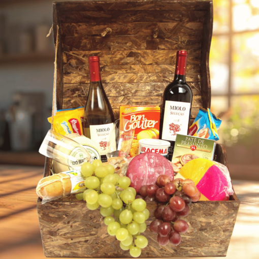 Baú de Queijos e Vinhos